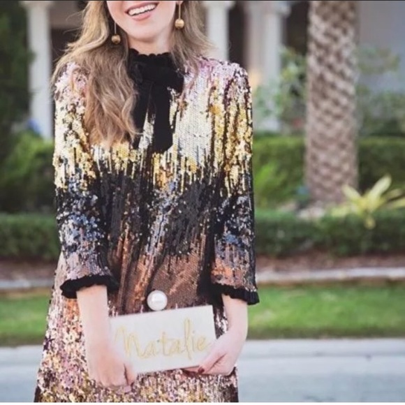 Zara Dresses & Skirts - Zara ombre sequin dress NWT sz L